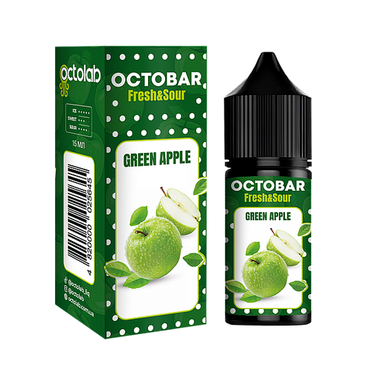 Ароматизатор Octobar Fresh & Sour - Green Apple 15мл