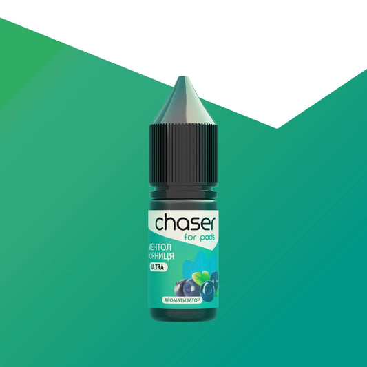 Ароматизатор CHASER F/P - ЧОРНИЦЯ З МЕНТОЛОМ 12мл