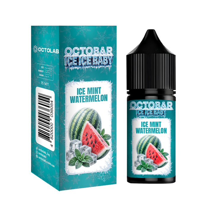 Ароматизатор Octobar Ice Ice Baby 15ml Ice Mint Watermelon