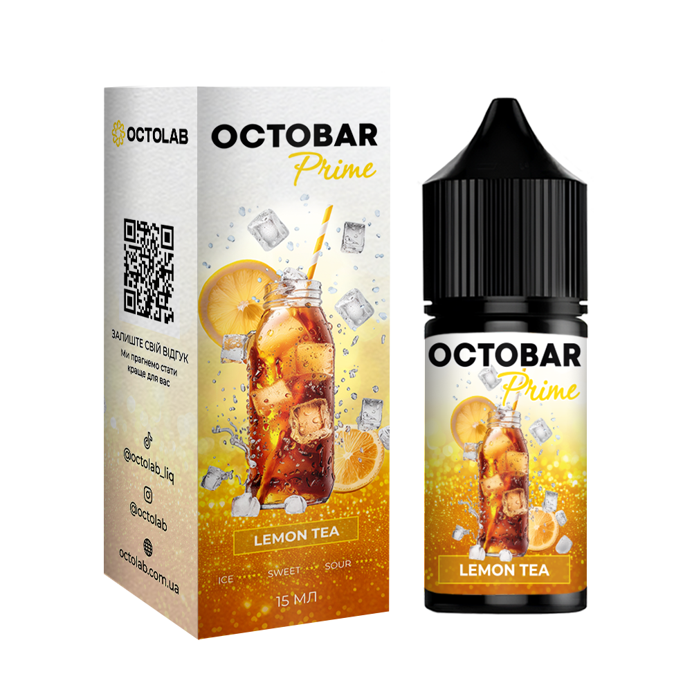 Ароматизатор Octobar Prime - Lemon Tea 15ml