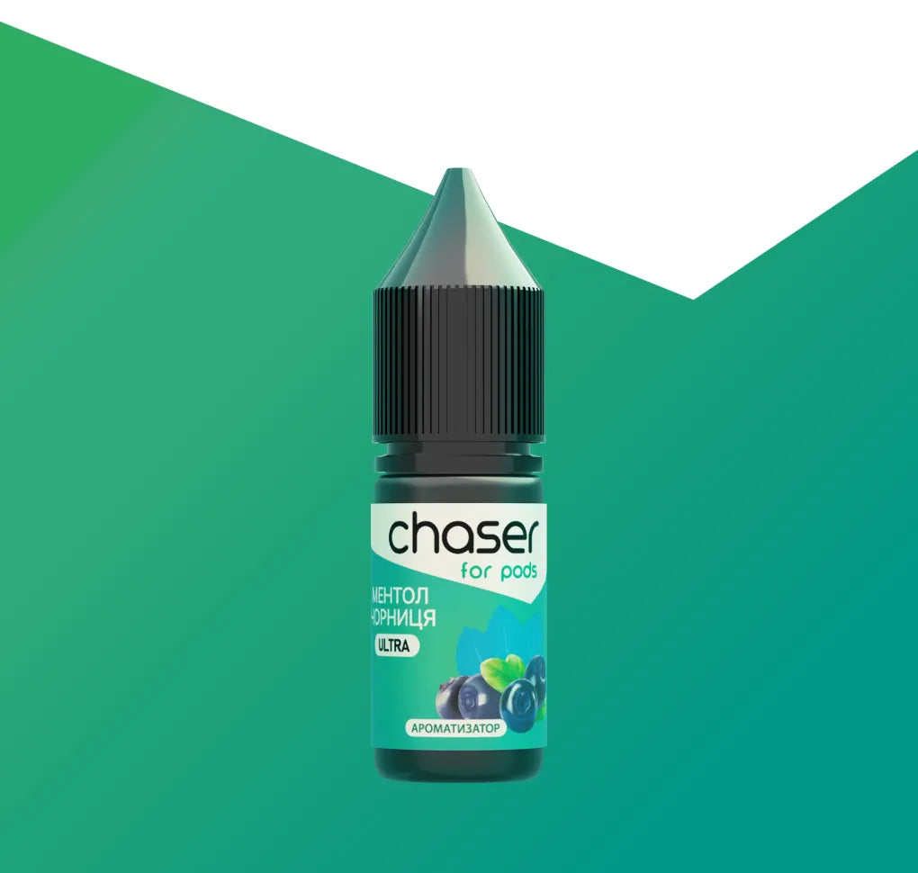 Ароматизатор CHASER F/P - ЧОРНИЦЯ З МЕНТОЛОМ 4мл