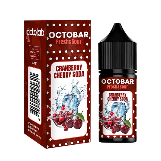 Ароматизатор Octobar Fresh & Sour - Cranberry Cherry Soda 15мл
